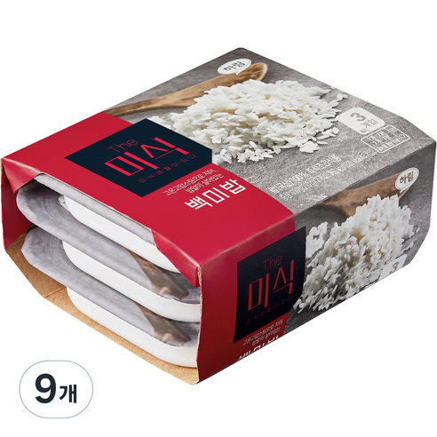 The미식 백미밥, 210g, 9개