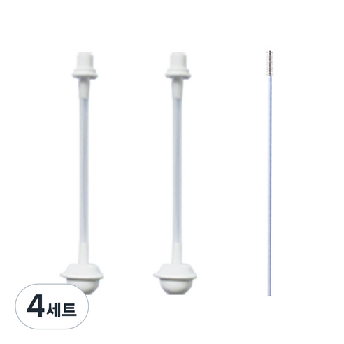 메똔느 바나다 추빨대 180ml용 2p + 세척솔, 4세트