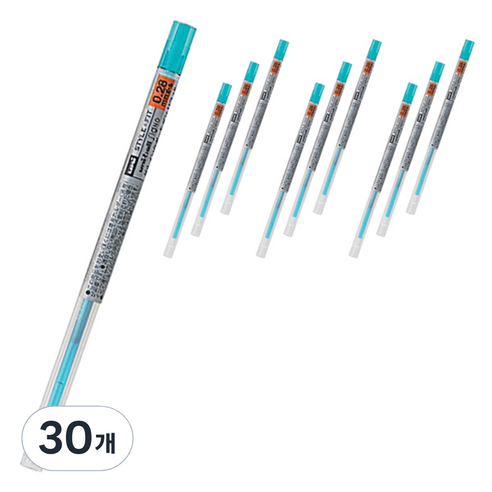 유니 시그노 스타일핏트 젤잉크 리필심 0.28mm UMR-109, 스카이블루, 30개