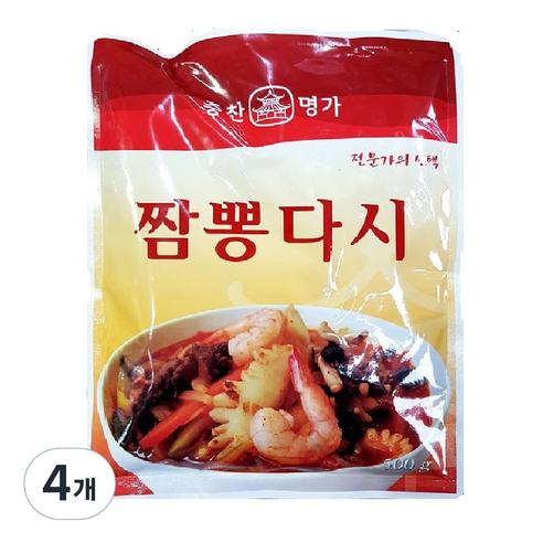 중찬명가 짬뽕 다시 조미료, 500g, 4개