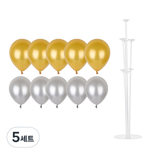 파티쇼 풍선꽂이장식세트 70cm, 쥬얼리파티, 5세트