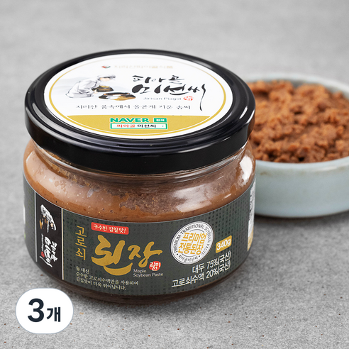 피아골미선씨 고로쇠된장, 340g, 3개