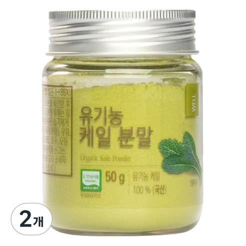 올가홀푸드 유기농 케일 분말, 50g, 2개