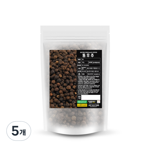 건강스토리 통흑후추, 300g, 5개