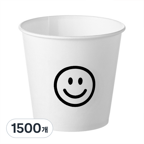 탐사 스마일 종이컵 178ml, 1500개