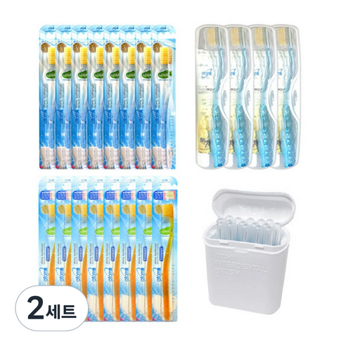 애터미 칫솔 8p + 콤팩트 칫솔 8p + 여행용 칫솔 세트 4p + 치간 브러시, 2세트