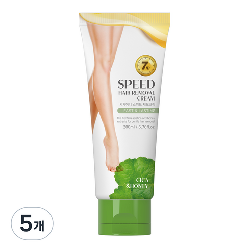 시투와이 시카허니 스피드 제모크림, 5개, 200ml