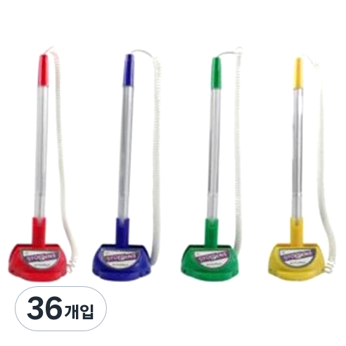 문화연필 유성 스톱펜 2 0.7mm, 랜덤 발송, 36개입