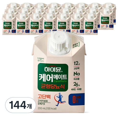 하이뮨 케어메이트 균형당뇨식, 200ml, 144개