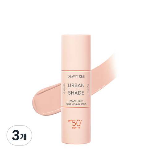 듀이트리 어반 쉐이드 피치 라이크 톤업 선스틱 SPF50+ PA++++, 13g, 3개