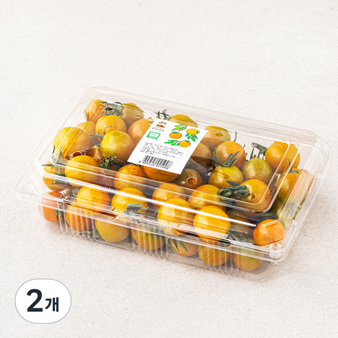 광식이농장 GAP 인증 오렌지 방울토마토, 2팩, 1kg
