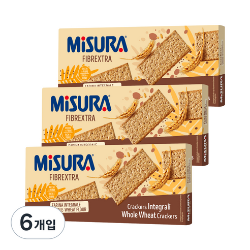 미주라 통밀 크래커, 385g, 6개