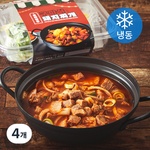 마이셰프 포차안주 구미식 돼지찌개 2인분 (냉동), 400g, 4개