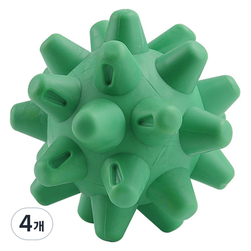 ACDI 3D 입체 실리콘 마사지 볼, 4개, 그린