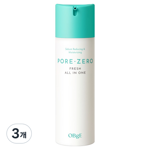 OBge 포어 제로 프레쉬 올인원, 150ml, 3개