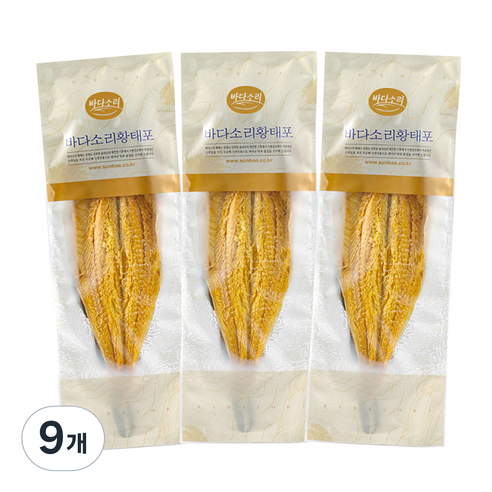 바다소리 용대리 황태포, 9개, 45g