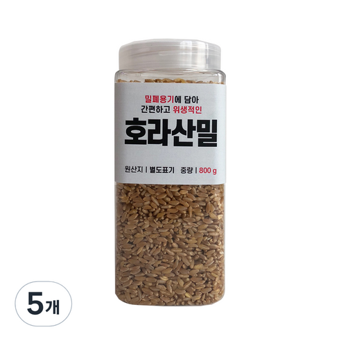 대한농산 통에담은 호라산밀, 800g, 5개