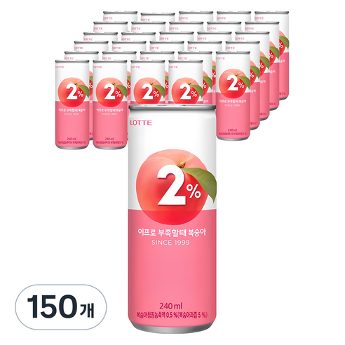 이프로 부족할때 복숭아, 240ml, 150개