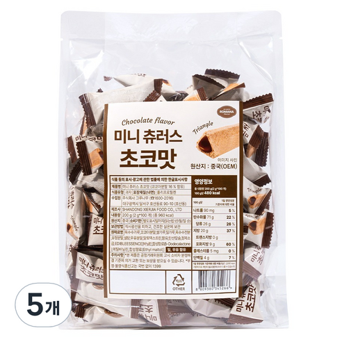 로마나 미니 츄러스 초코맛, 5개, 200g