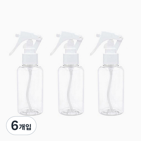 병도매닷컴 DT120 투명 용기 120ml, 흰색캡, 6개