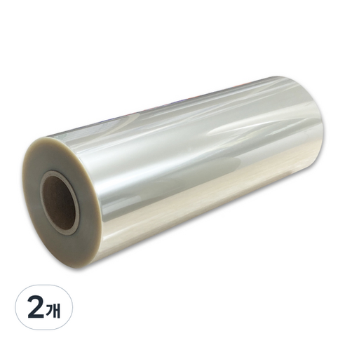 PET 투명 약점착 공정용 보호필름 0.075mm x 500mm x 3m, A0, 2개