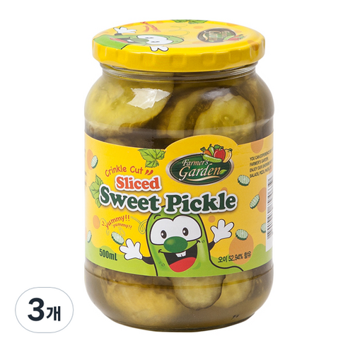 파머스가든 스위트피클 슬라이스, 520g, 3개