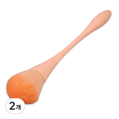 메이브라운 네일 고급 더스트브러쉬, 핑크베이지, 2개