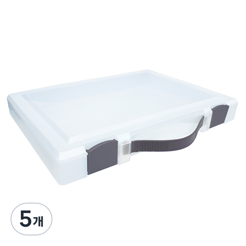 카파맥스 손잡이형 화일 케이스 45mm, 진회색, 5개