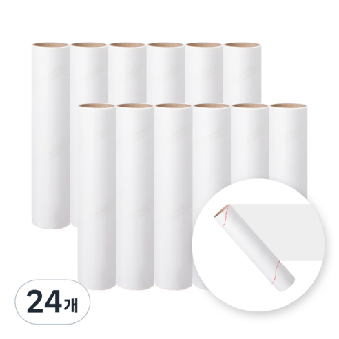 코멧 사선컷팅 테이프 클리너 리필 24cm x 12m, 24개