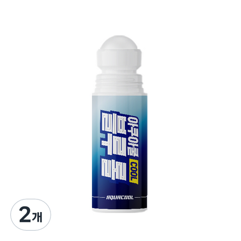 아쿠아쿨 블루 롤, 100ml, 2개