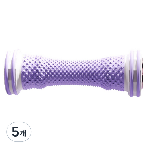 헬씨닷 부드러운 발 마사지 롤러 지압봉, 5개, 퍼플