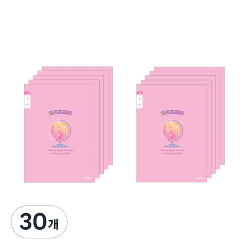 아이비스 여아용 초등3~6 영어노트 11604, 지구본, 30개