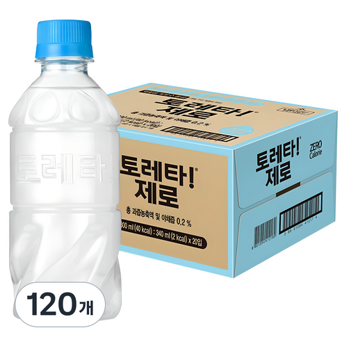 토레타 제로 무라벨 이온음료, 340ml, 120개