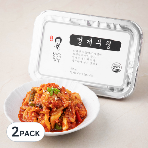 김정숙젓갈 멍게무침, 300g, 2개