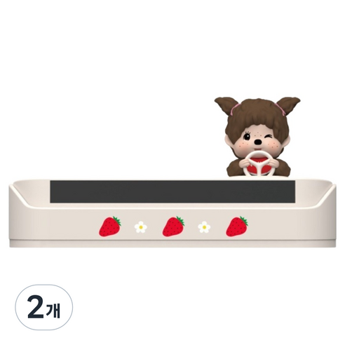 로이체 몬치치 피규어 차량용 안심 주차 번호판, 걸, 2개