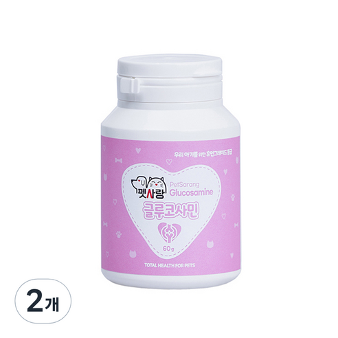 펫사랑 반려동물 영양제, 뼈/관절강화, 60g, 2개