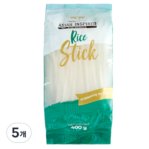 더블드래곤 라이스 누들 쌀국수면 3mm, 400g, 5개
