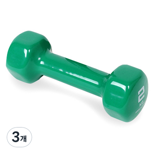 아이워너 PVC 컬러 아령, 2kg, 3개