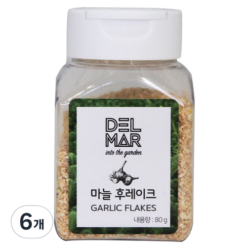 딜리셔스마켓 마늘 후레이크, 80g, 6개