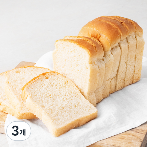 브로드카세 발효종 고소한 우유식빵, 390g, 3개