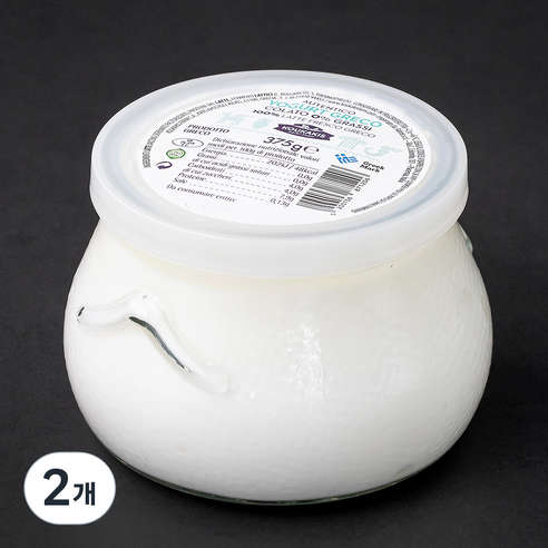 코우카키스 유리병 그릭요거트 0%, 375g, 1개입, 2개