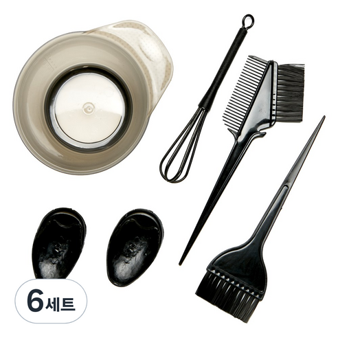 헤어베스트 염색 도구 5종 세트, 6세트
