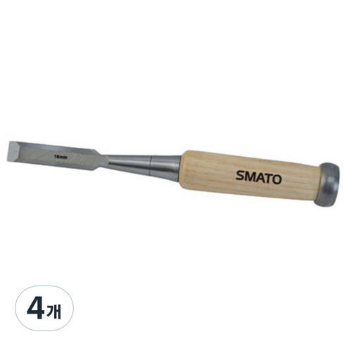 스마토 목공용끌 나무자루 SM-FC16W 109-2983, 4개