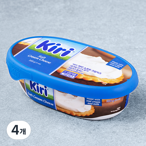 끼리 소프트 크림치즈 플레인, 200g, 1개입, 4개