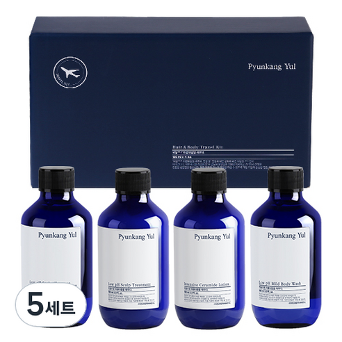 편강율 헤어&바디 여행용 4종 키트, 5세트