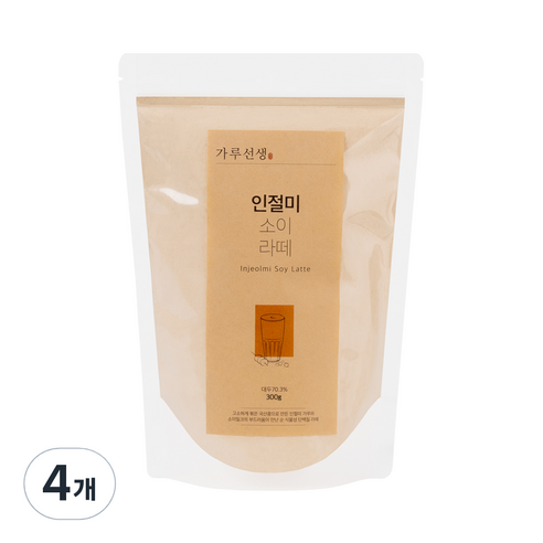 가루선생 인절미 소이 라떼 가루, 4개, 300g