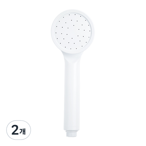 바스템 리워터 퓨어 보들 샤워기, 2개, 화이트