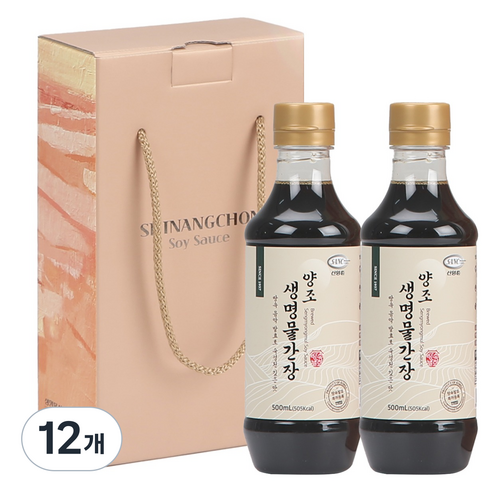 신앙촌 양조 생명물간장 기쁨 2호, 500ml, 12개
