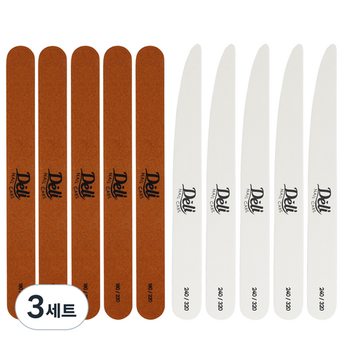 델리뷰티 프로케어 우드파일 5p + 오일파일 5p, 혼합색상, 3세트