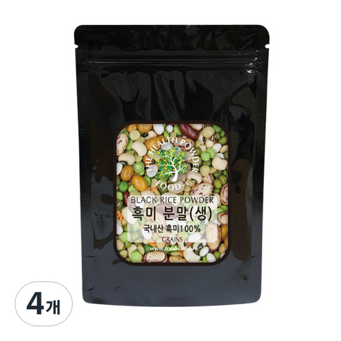 스쿨아이 국내산 흑미 분말, 200g, 4개